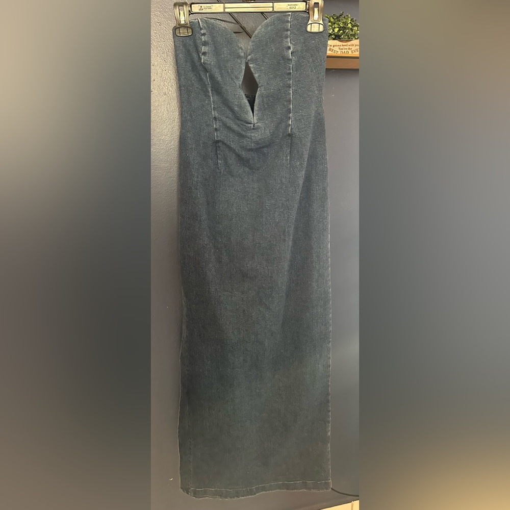 Bardot Eleni Denim Midi Dress – Dark Wash